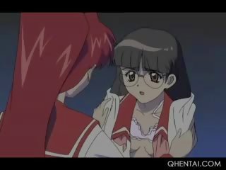 Hentai školské xxx film s nahý skvostné červenovlasé bábika