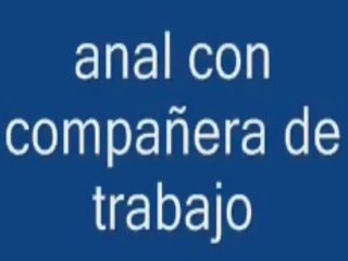 Analno con companera de trabajo video